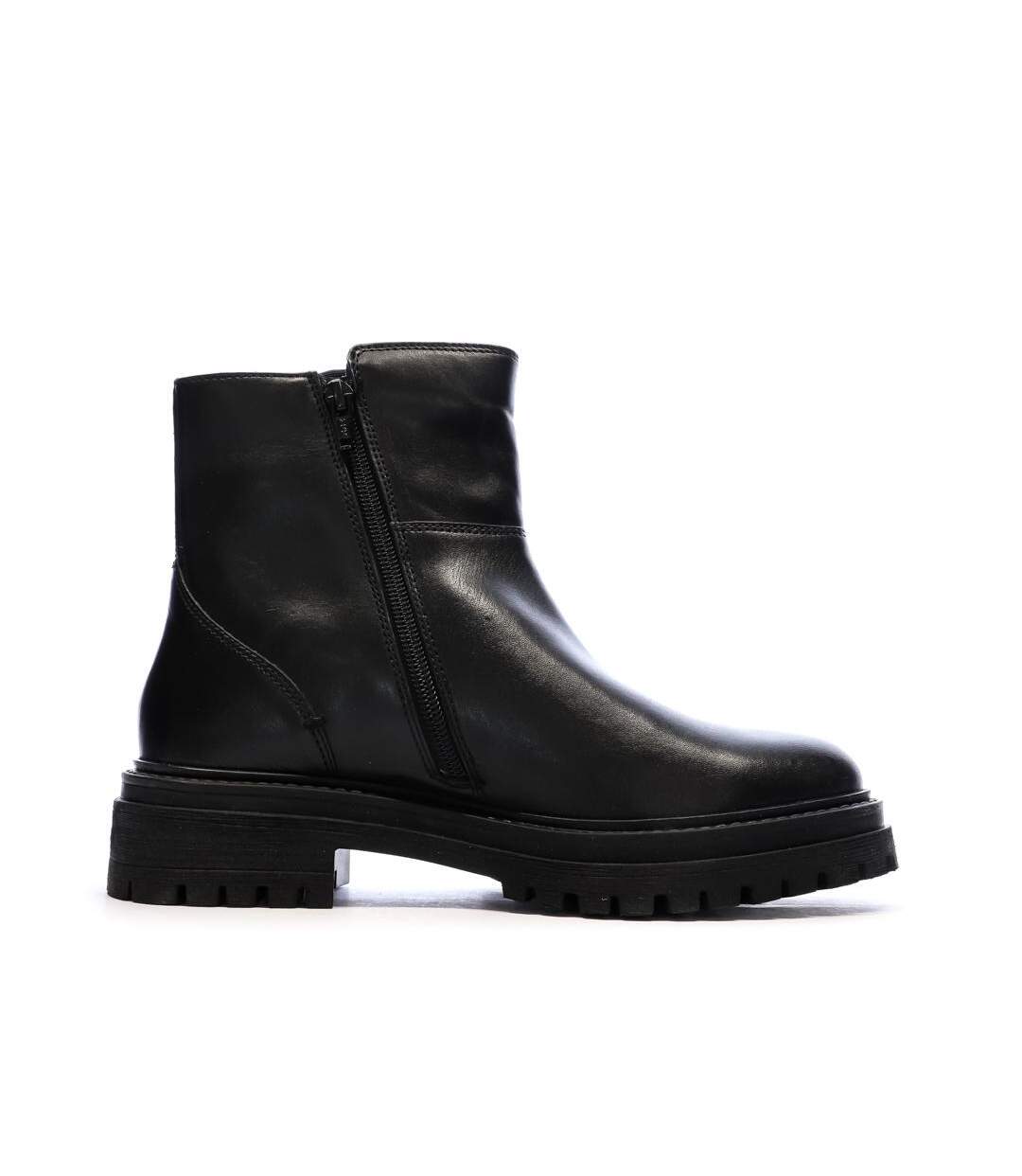 Bottines noir femme geox iridea d26hro-2