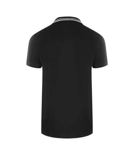 Mens Box Logo Cotton Polo Shirt Black Love Moschino