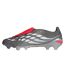 Unisex Adult Predator 3 Firm Ground Football Boots Grey Red Adidas-2