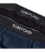 Pack Of 2  Mens Logo Cotton Briefs  Black Navy Tom Ford-3
