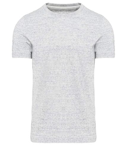T-shirt manches courtes vintage - KV2106 - blanc chiné ash - homme