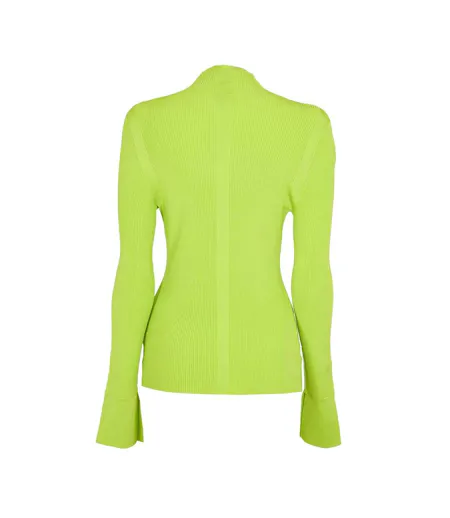 Sweat Manches Longues Frescia Femme Jaune Vif Boss