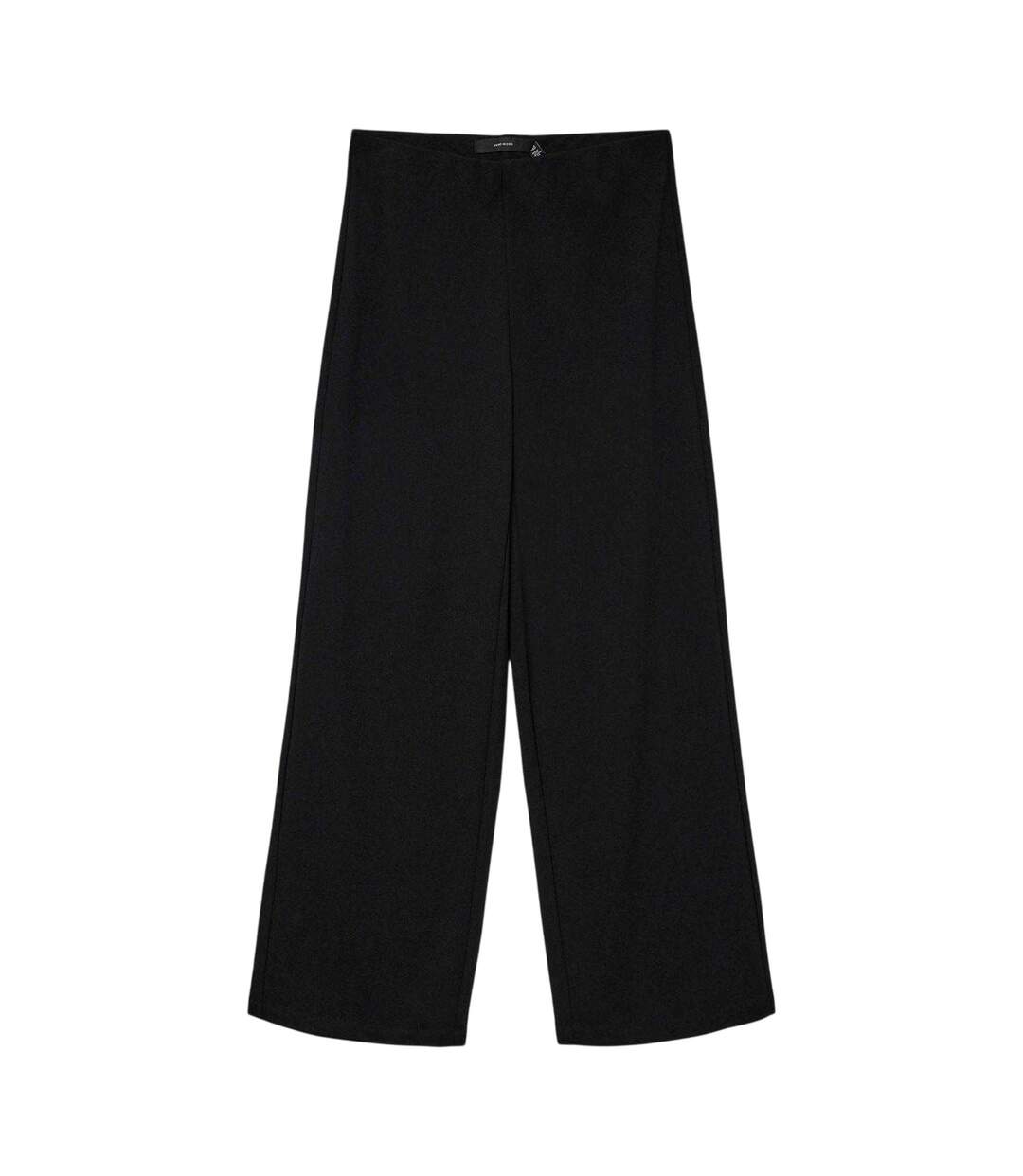 Womens/ladies Berlin Plain Relaxed Fit Trousers Black Vero Moda-2