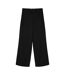 Womens/ladies Berlin Plain Relaxed Fit Trousers Black Vero Moda-2