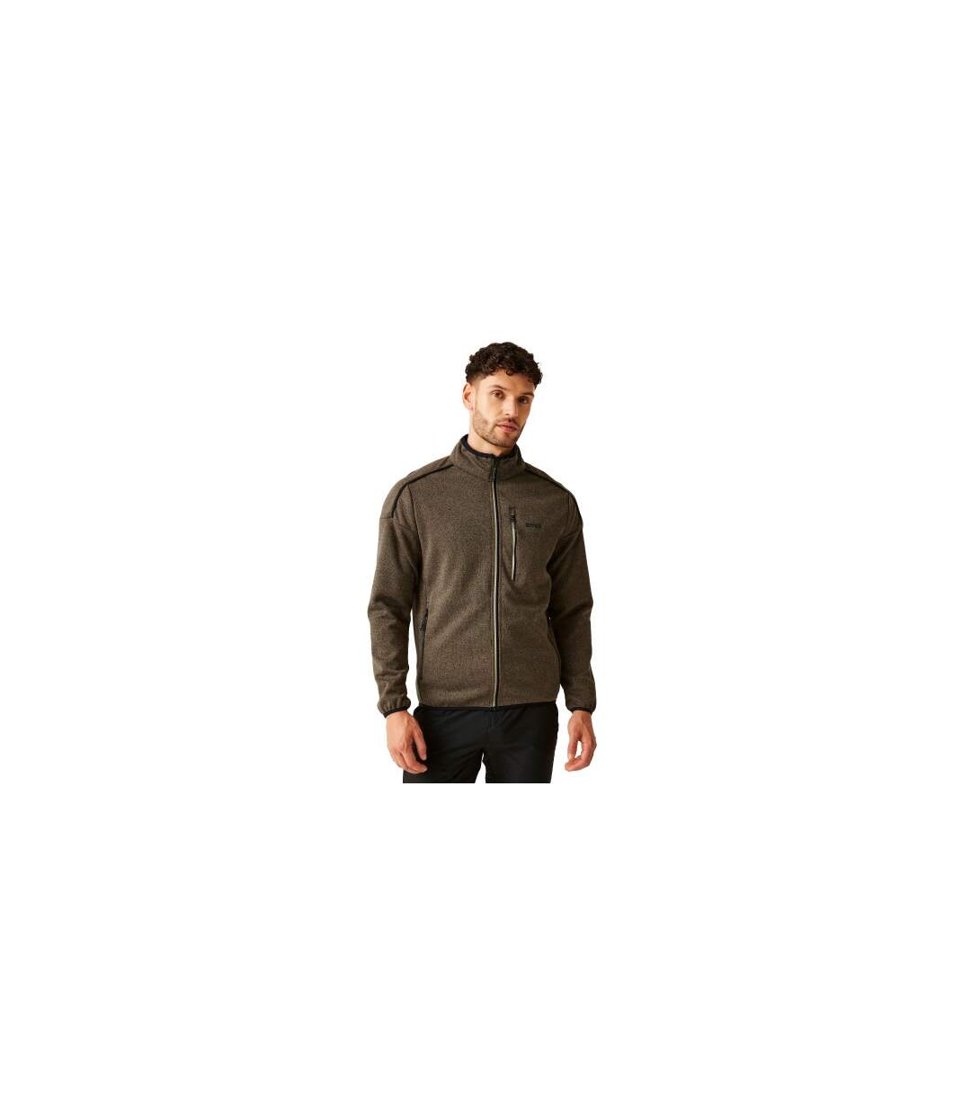 Mens Kames Full Zip Fleece Jacket Treetop Golden Sand Regatta-1
