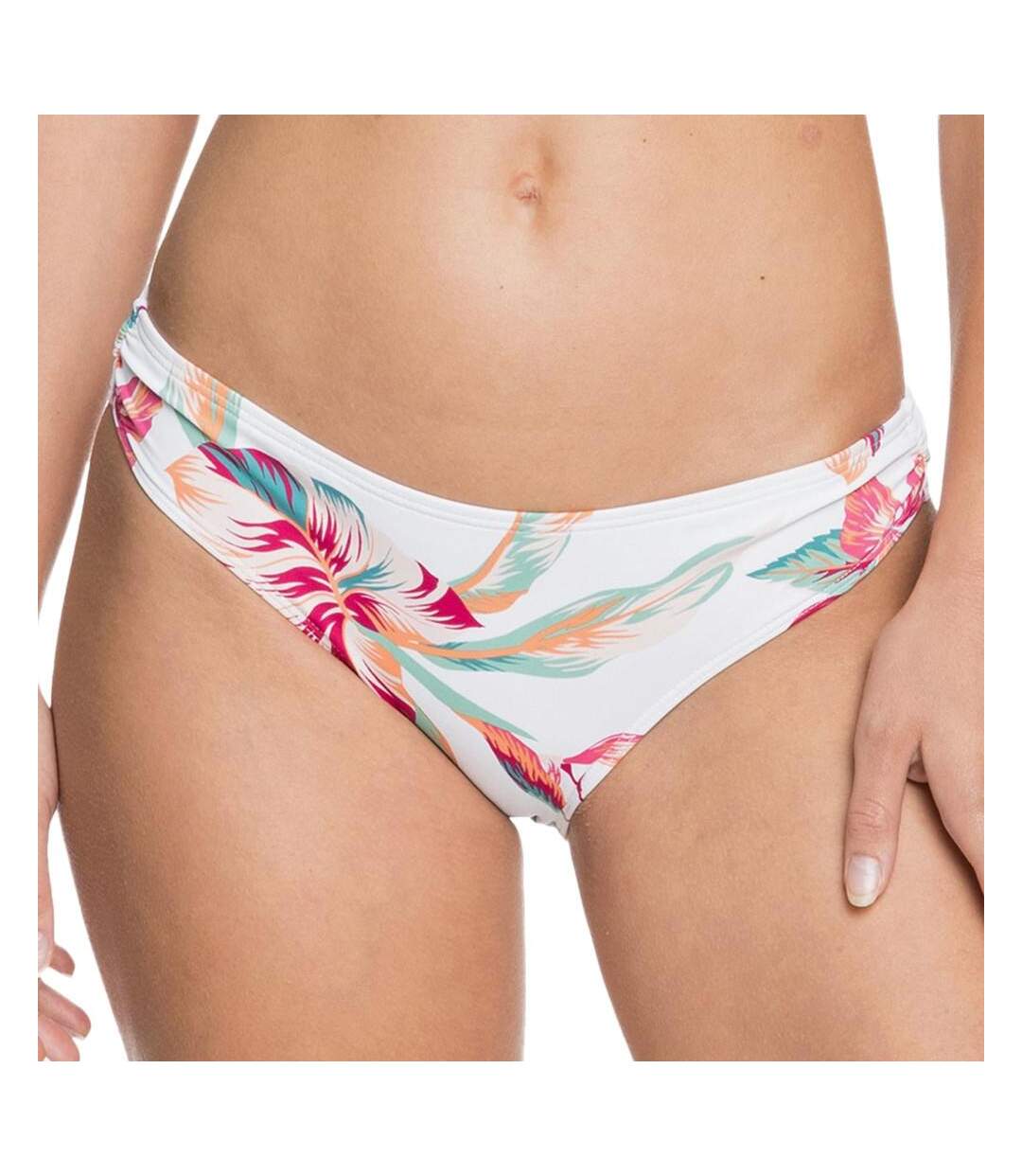 Bas de Bikini Blanc/Rose Femme Roxy Lahaina Bay - L-1