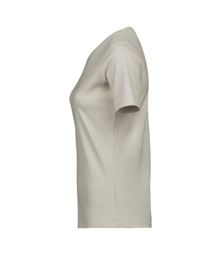 Womens/ladies Interlock T-shirt Cement Tee Jays