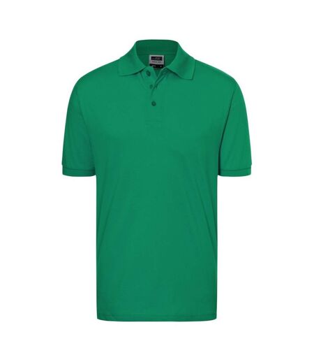 Polo Classic Homme Vert Irlandais James And Nicholson