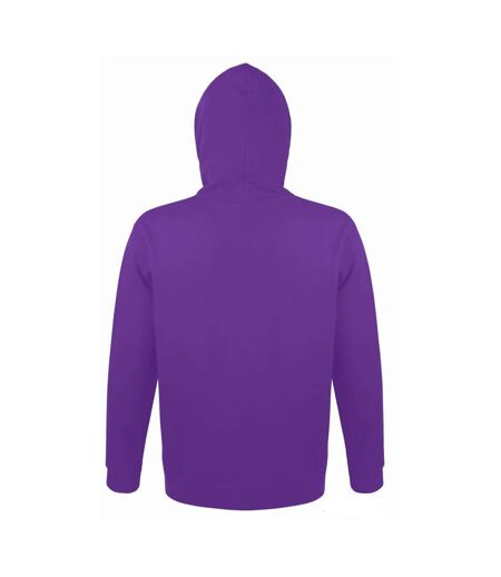 SOLS Snake Unisex Hooded Sweatshirt / Hoodie (Dark Purple) - UTPC382