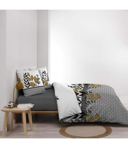 Parure de Lit 3 Pièces Catalia 240x220cm Gris