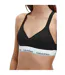 Womens/ladies Modern Cotton Blend Bralette Black Calvin Klein-4