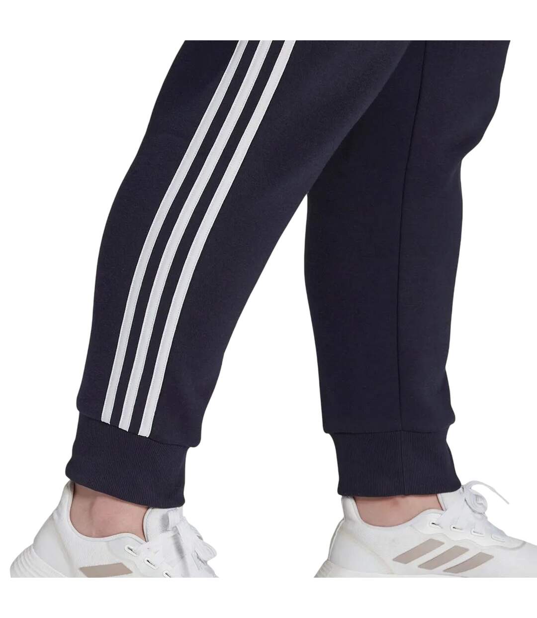 Womens/ladies Logo Regular Athletic Joggers Navy Adidas-4