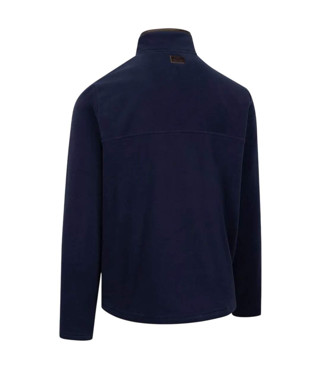 Haut Polaire Uni À Col Montant Zippé Huntar Homme Bleu Marine Trespass-2