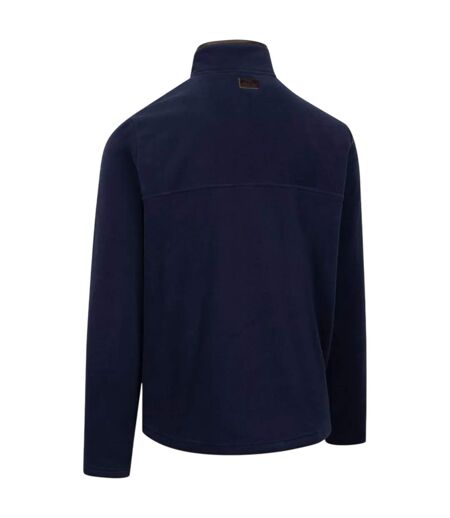 Haut Polaire Uni À Col Montant Zippé Huntar Homme Bleu Marine Trespass