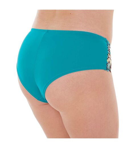 Shorty imprimé turquoise Elena