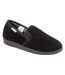 Mens Tartan Lined Slippers With Memory Foam-2