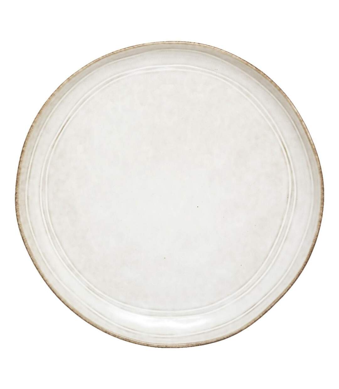 Lot de 6 Assiettes à Dessert Flower 21cm Gris-1