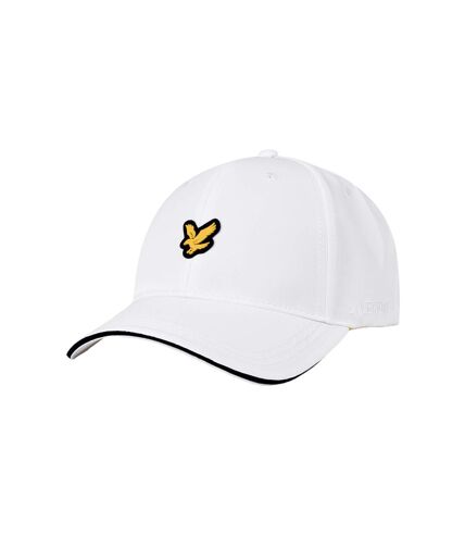 Mens ballmarker logo cap white Lyle & Scott