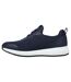 Womens/ladies Squad Lace Up Safety Shoes Navy Skechers-2
