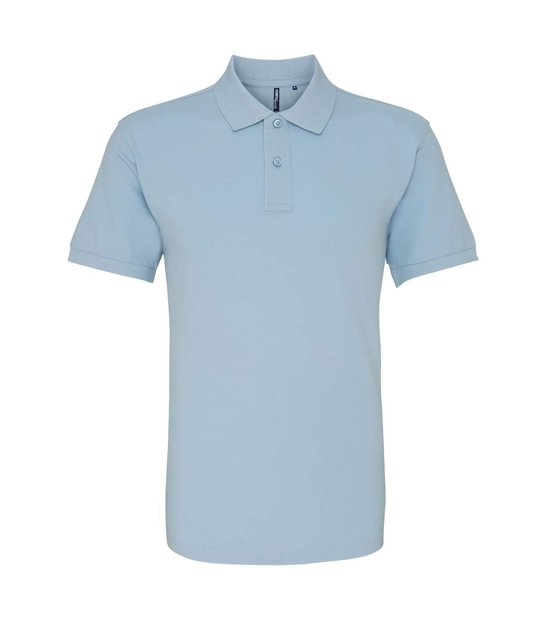 Asquith & Fox Mens Plain Short Sleeve Polo Shirt (Sky)