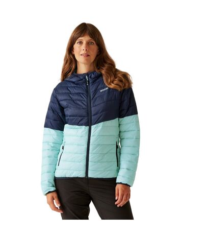 Doudoune Imperméable Hillpack Femme Bleu Marine Bleu Clair Pastel Regatta