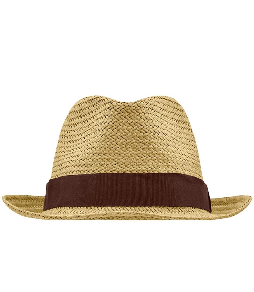 Chapeau - MB6597 - beige clair et chocolat