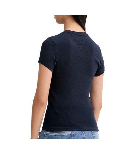 T-Shirt marine femme tommy hilfiger dw0dw21838