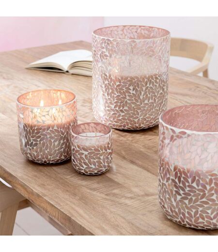 Bougie Parfumée Mosaïque Cyra 15cm Tender Rose