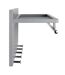 Patère Murale en Métal Paulo 75cm Gris-3