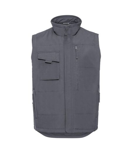 Veste Sans Manches Travail Adulte Gris Foncé Uni Russell