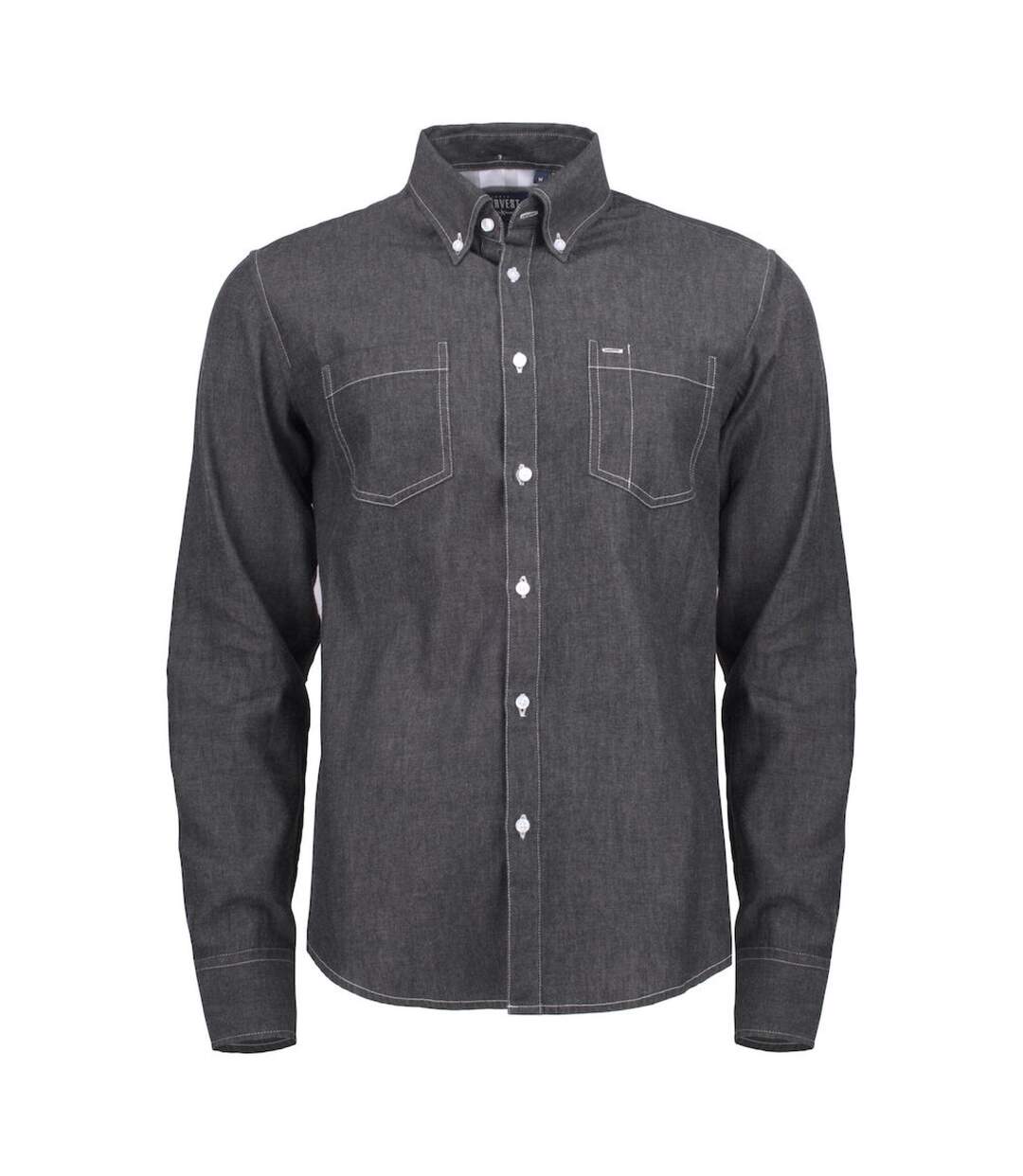 Chemise Jupiter Homme Denim Noir James Harvest-2