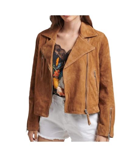 Veste marron femme superdry w5011468a - l