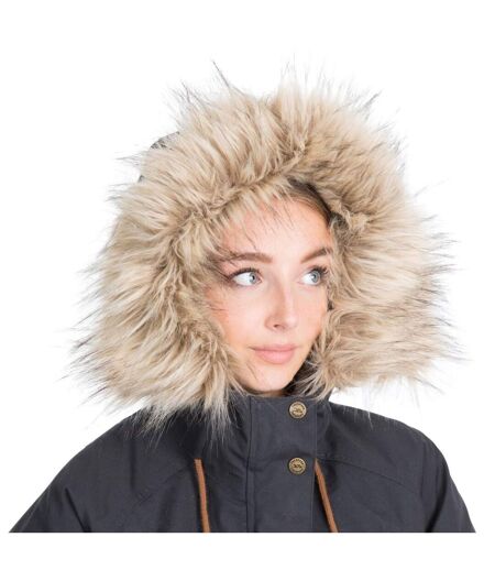 Womens/ladies Faithful Waterproof Jacket Dark Grey Trespass
