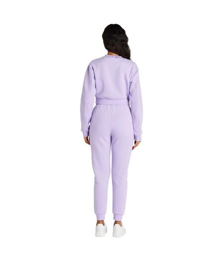 Womens/ladies Crop Sweatshirt Lilac SikSilk