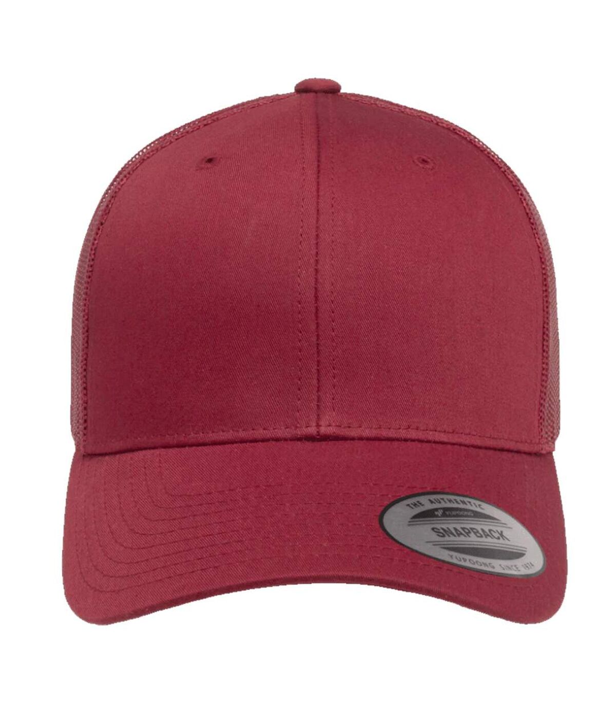 Yupoong Flexfit Retro Snapback Trucker Cap (Cranberry) | Atlas For Men