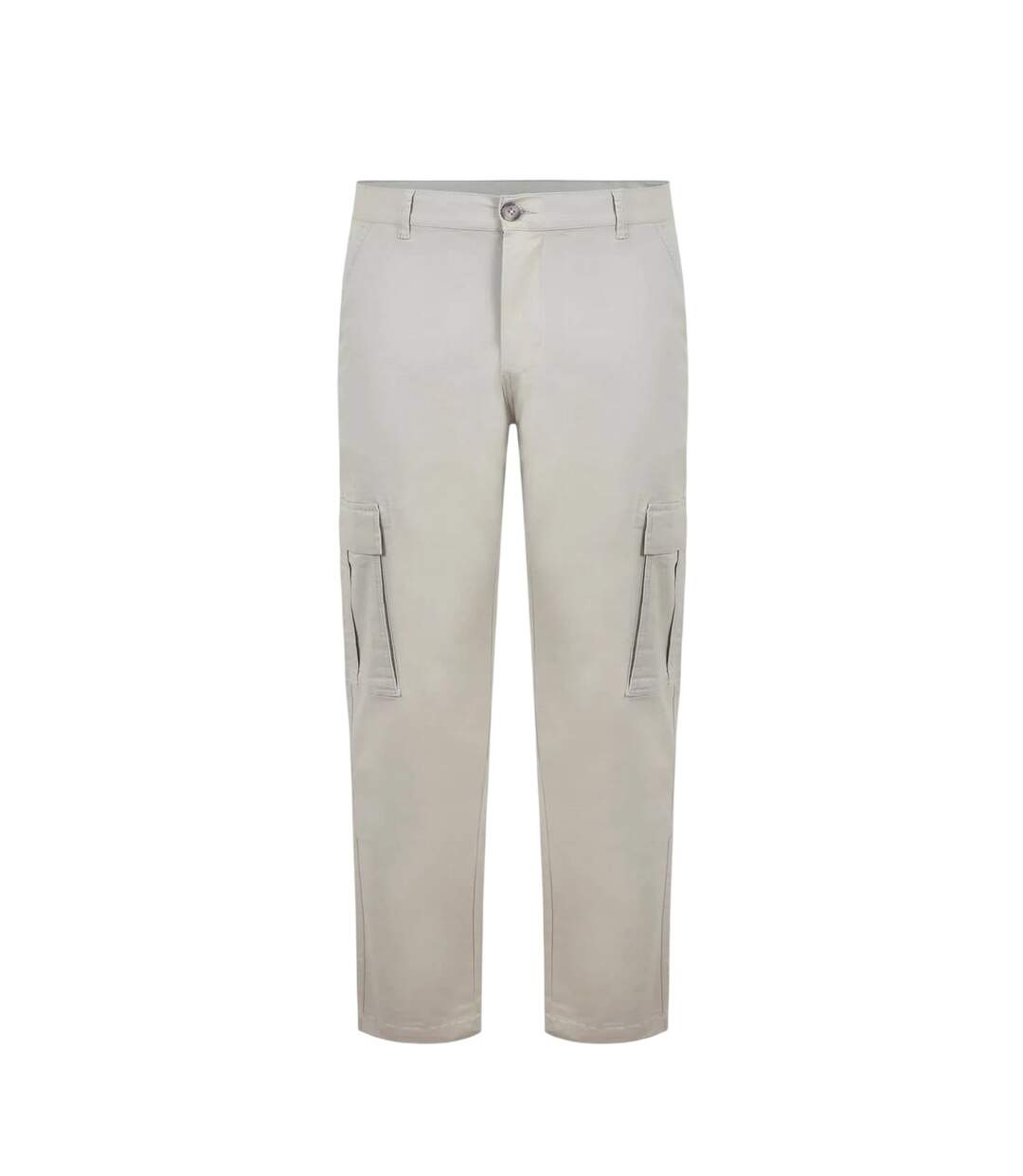 Pantalon À Poches Homme Beige Fabric-1