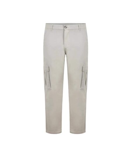 Pantalon À Poches Homme Beige Fabric
