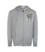 Mens Bold Tiger Logo Full Zip Hoodie Grey Cavalli Class-1