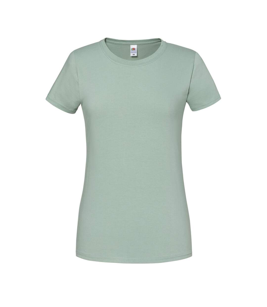 T-shirt iconic premium femme vert de gris Fruit of the Loom