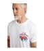 Mens crabby shack back print t-shirt white Weird Fish-3