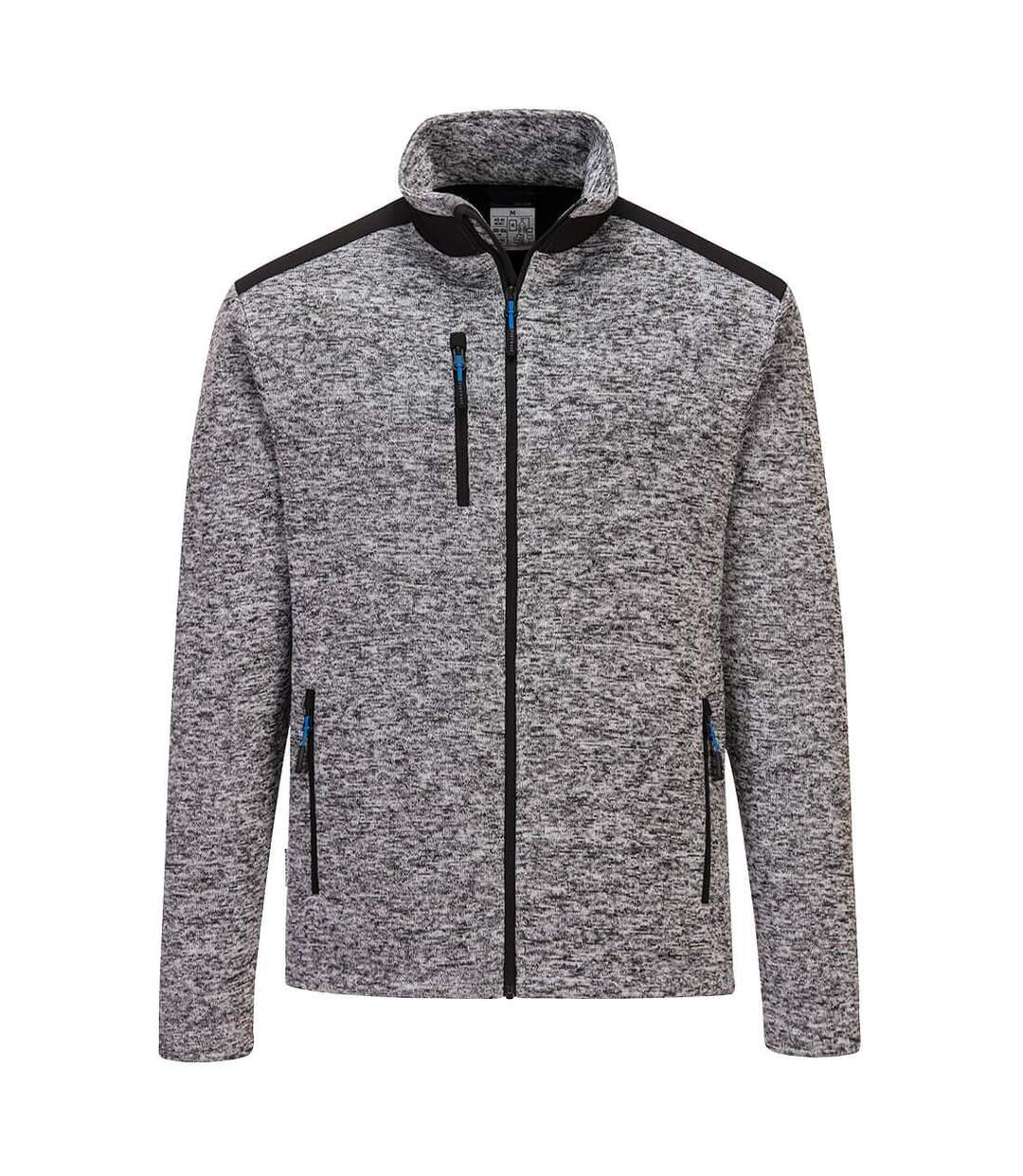 Mens kx3 fleece jacket platinum grey Portwest