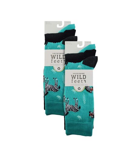 6 Pairs Mens Christmas Socks | Novelty Jacquard Design Cotton Dress Socks
