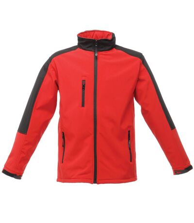 Regatta Mens Hydroforce 3-Layer Softshell Jacket (Wind Resistant, Water Repellent & Breathable) (Classic Red/Black) - UTRW1215