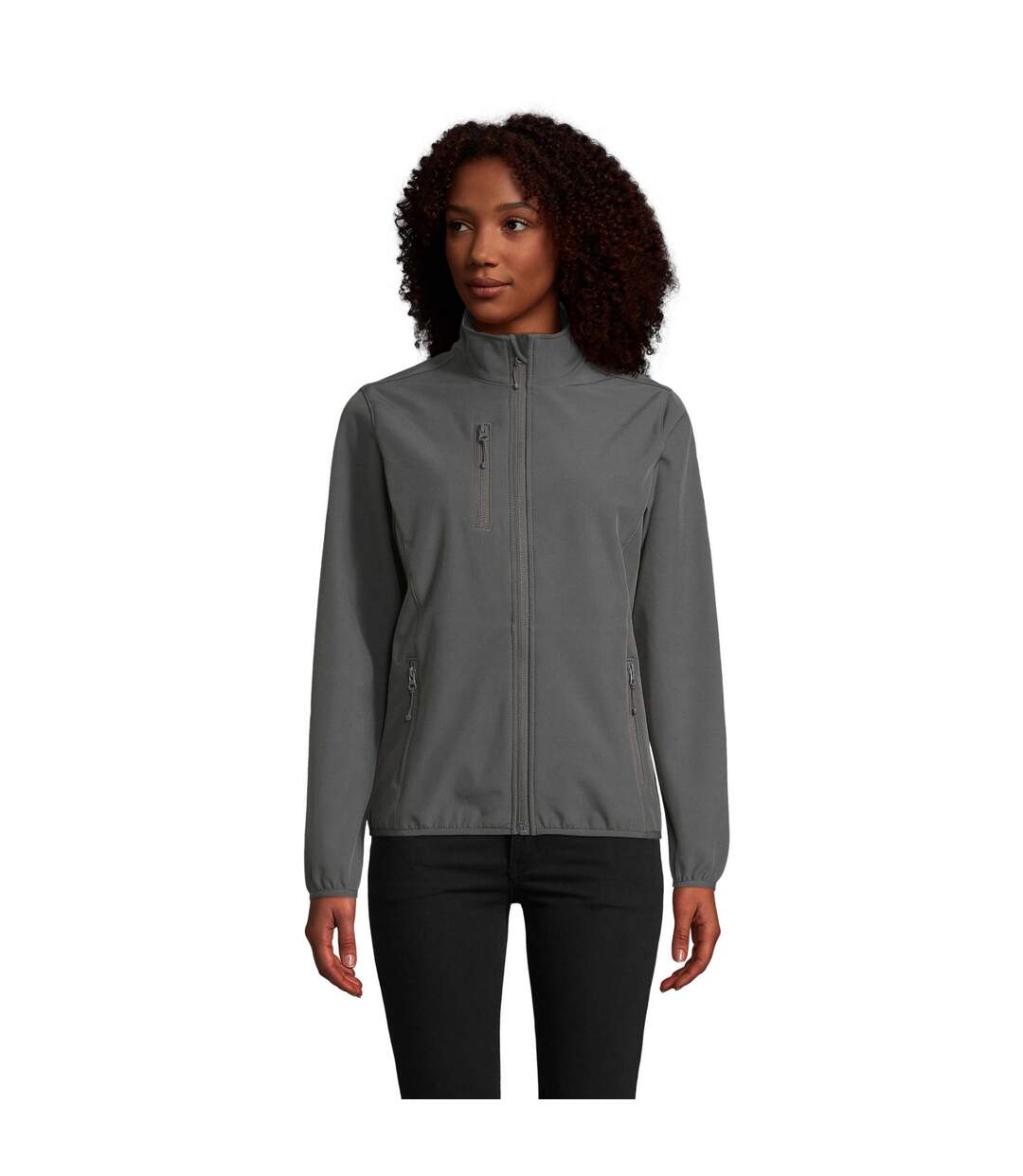 Veste Softshell Falcon Femme Gris Charbon SOLS-2