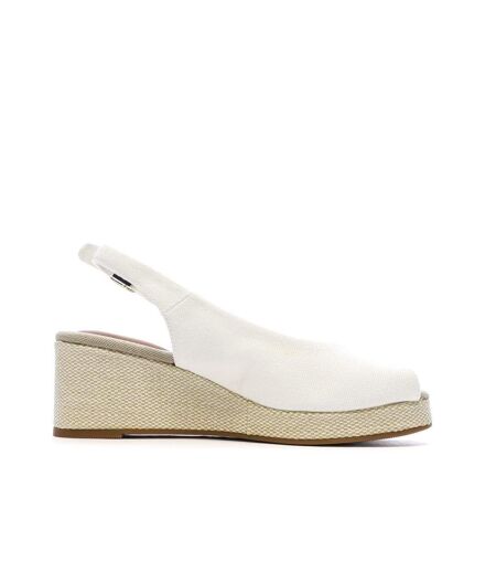 Sandales blanches femme tommy hilfiger flag