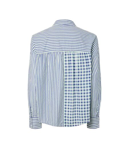 Chemise blanche/bleu femme pieces javier
