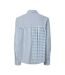 Chemise blanche/bleu femme pieces javier-2