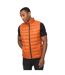 Mens Gattering Mve Quilted Gilet Orange Crosshatch-1