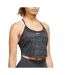 Débardeur court noir  femme nike one tank - l-1