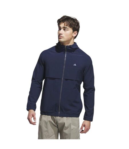 Mens Go-to Logo Full Zip Jacket Navy Adidas